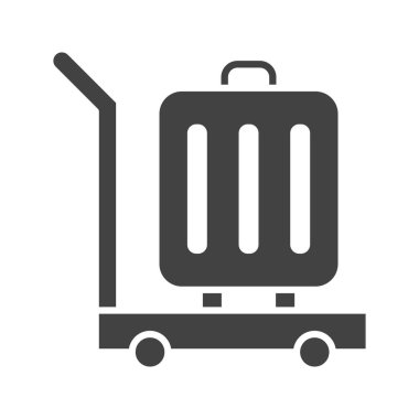 Bavul ikonu vektör görüntüsü. Mobil uygulama web uygulaması ve yazdırma ortamı için uygundur.