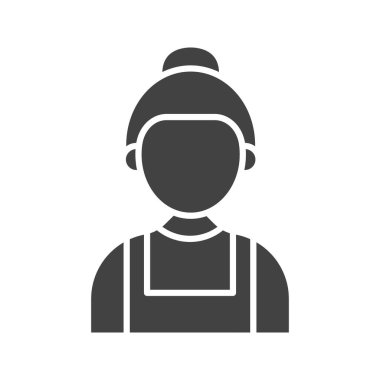 Hizmetçi ikonu vektör görüntüsü. Mobil uygulama web uygulaması ve yazdırma ortamı için uygundur.