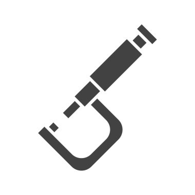 Mikrometre ikon vektör görüntüsü. Mobil uygulama web uygulaması ve yazdırma ortamı için uygundur.