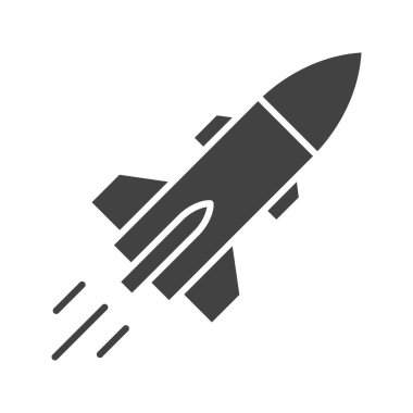 Füze ikon vektör görüntüsü. Mobil uygulama web uygulaması ve yazdırma ortamı için uygundur.