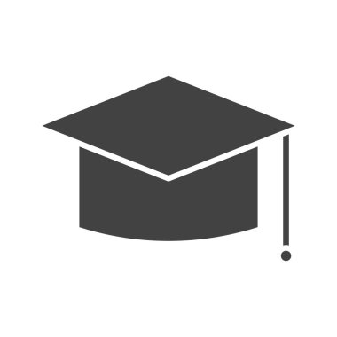 Mortarboard simge vektör görüntüsü. Mobil uygulama web uygulaması ve yazdırma ortamı için uygundur.