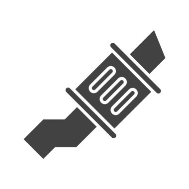 Egzoz simgesi vektör resmi. Mobil uygulama web uygulaması ve yazdırma ortamı için uygundur.