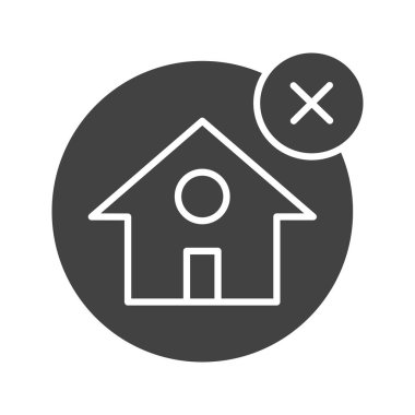 House simgesi vektör görüntüsü yok. Mobil uygulama web uygulaması ve yazdırma ortamı için uygundur.