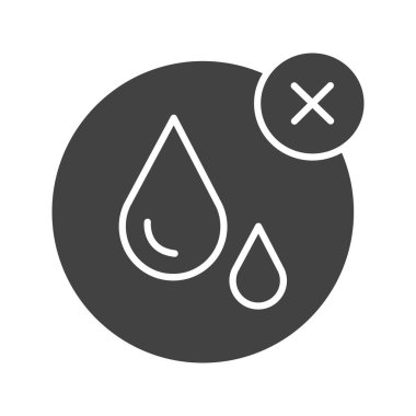 Su ikonu vektör görüntüsü yok. Mobil uygulama web uygulaması ve yazdırma ortamı için uygundur.