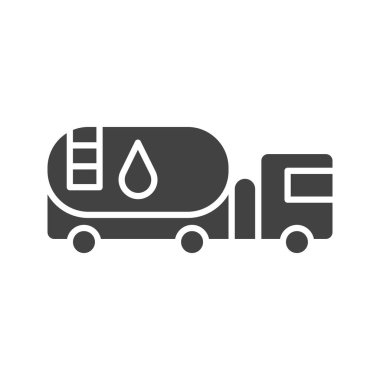 Petrol Tankı ikonu vektör görüntüsü. Mobil uygulama web uygulaması ve yazdırma ortamı için uygundur.