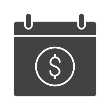 Ödeme Günü ikon vektör görüntüsü. Mobil uygulama web uygulaması ve yazdırma ortamı için uygundur.