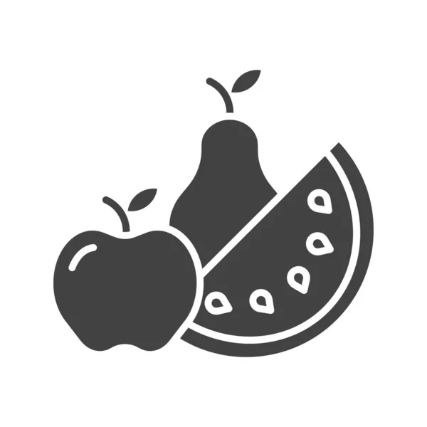 Image Vectorielle Icône Fruit Convient Aux Applications Mobiles Aux Applications — Image vectorielle