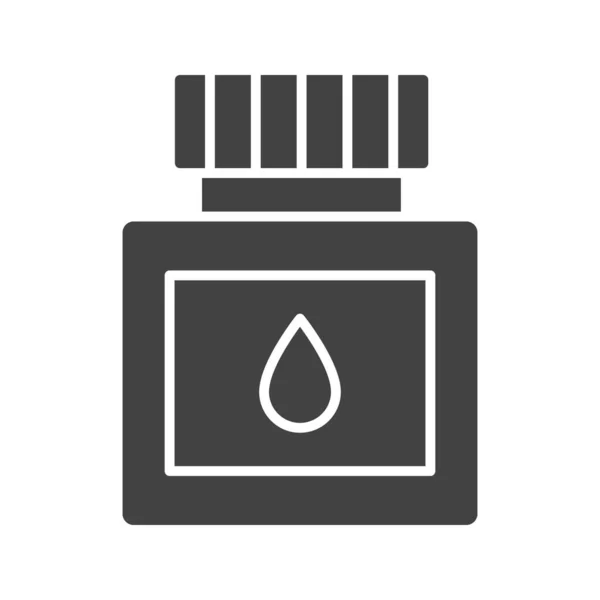 Tinta Imagen Vectorial Icono Botella Adecuado Para Aplicaciones Móviles Aplicación — Vector de stock