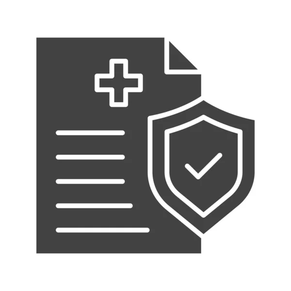 Versicherungs Icon Vektorbild Geeignet Für Mobile Applikationen Und Printmedien — Stockvektor