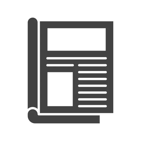 Journal Icon Vektorbild Geeignet Für Mobile Applikationen Und Printmedien — Stockvektor