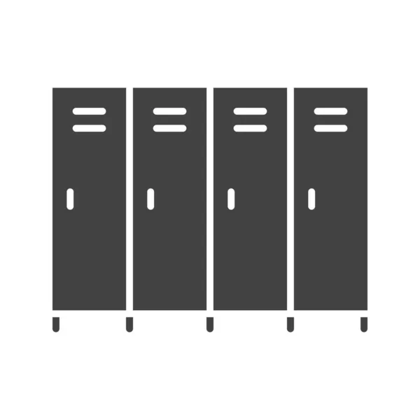 Schließfächer Symbolvektorbild Geeignet Für Mobile Applikationen Und Printmedien — Stockvektor
