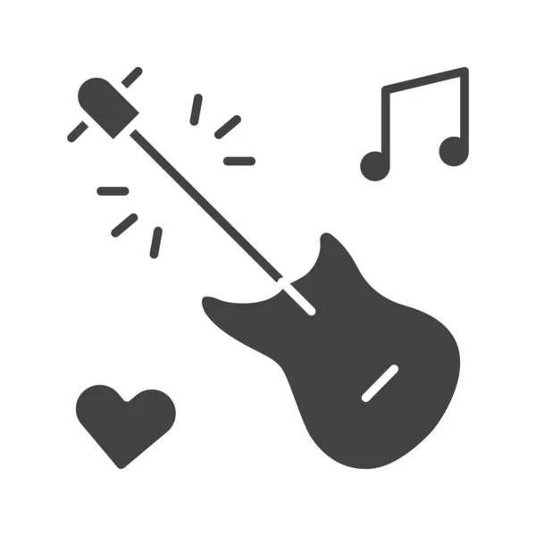 Love Songs Icon Vector Image Suitable Mobile Application Web Application — Stock Vector