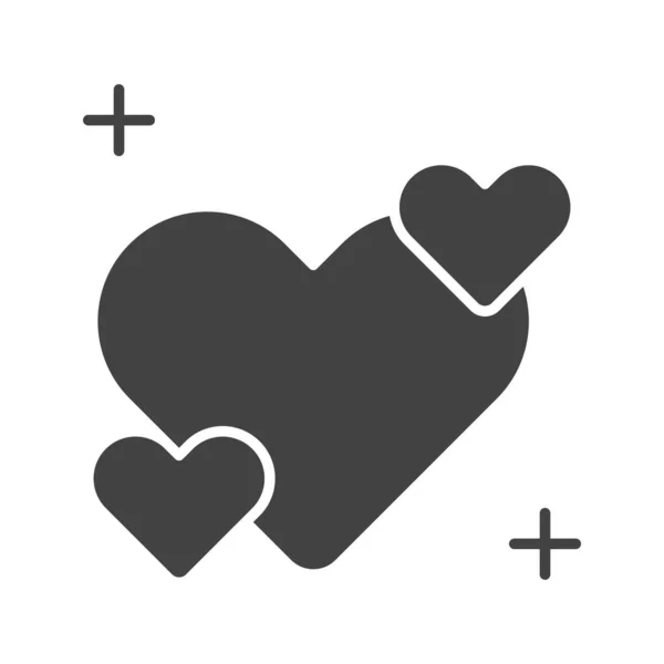 Liebe Symbolvektorbild Geeignet Für Mobile Applikationen Und Printmedien — Stockvektor