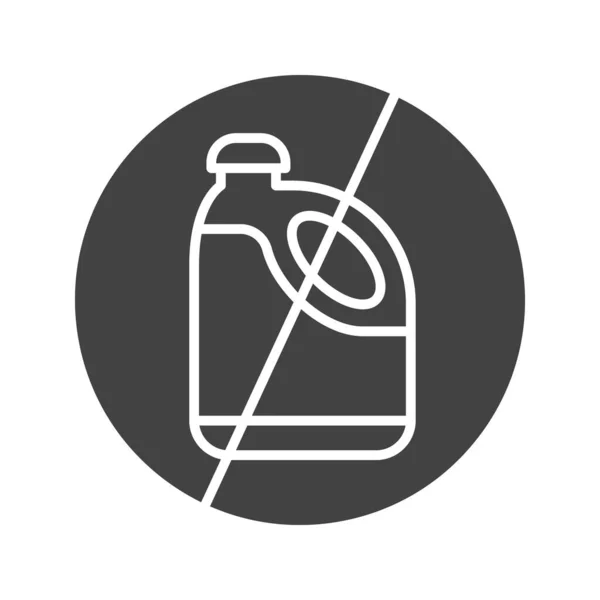 Kein Bleach Icon Vektorbild Geeignet Für Mobile Applikationen Und Printmedien — Stockvektor