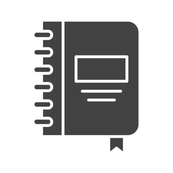 Immagine Vettoriale Icona Notebook Adatto Applicazioni Web Mobili Supporti Stampa — Vettoriale Stock
