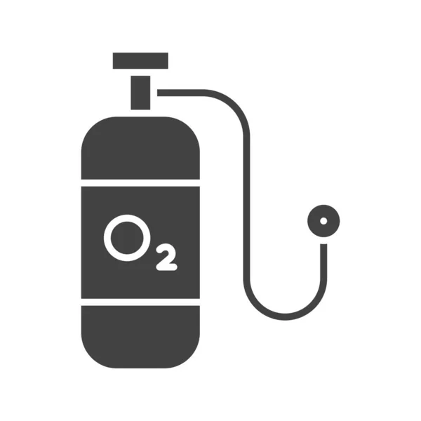Imagen Vectorial Icono Oxígeno Adecuado Para Aplicaciones Móviles Aplicación Web — Vector de stock