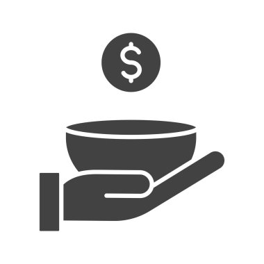 Yoksulluk ikonu vektör görüntüsü. Mobil uygulama web uygulaması ve yazdırma ortamı için uygundur.