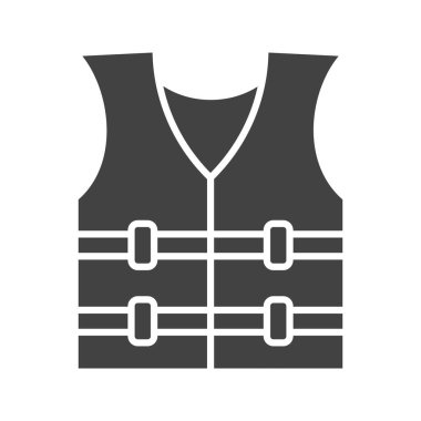 Koruyucu yelek ikon vektör görüntüsü. Mobil uygulama web uygulaması ve yazdırma ortamı için uygundur.