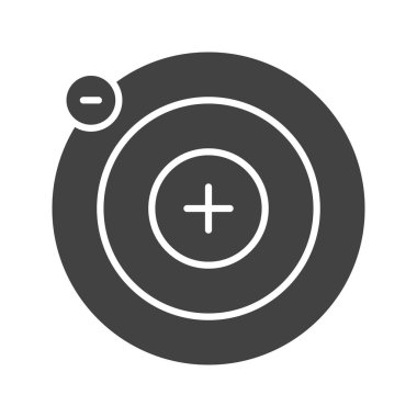 Proton simgesi vektör görüntüsü. Mobil uygulama web uygulaması ve yazdırma ortamı için uygundur.