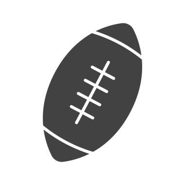 Rugby Ball ikon vektör görüntüsü. Mobil uygulama web uygulaması ve yazdırma ortamı için uygundur.