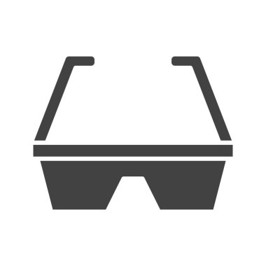 Güvenlik Gözlüğü ikon vektör görüntüsü. Mobil uygulama web uygulaması ve yazdırma ortamı için uygundur.