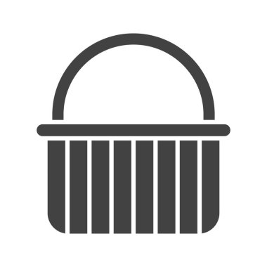 Sepet ikonu vektör görüntüsü alınıyor. Mobil uygulama web uygulaması ve yazdırma ortamı için uygundur.