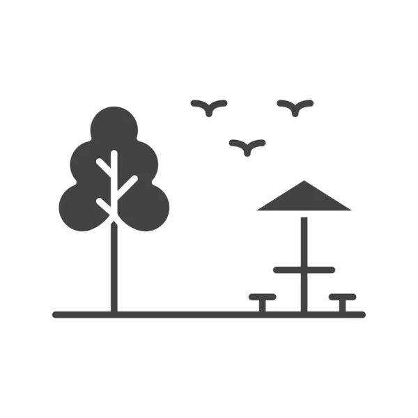 Picknick Symbolvektorbild Geeignet Für Mobile Applikationen Und Printmedien — Stockvektor