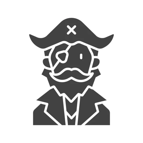 Pirate Icon Vector Image Suitable Mobile Application Web Application Print — Stock Vector