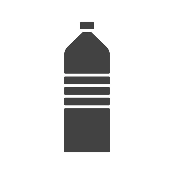 Векторное Изображение Иконки Пластиковой Бутылки Подходит Мобильных Приложений Веб Приложений — стоковый вектор