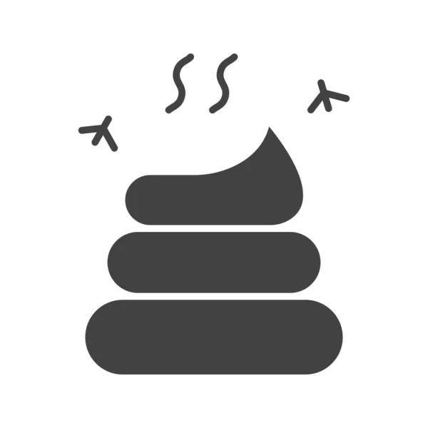 Poop Symbolvektorbild Geeignet Für Mobile Applikationen Und Printmedien — Stockvektor