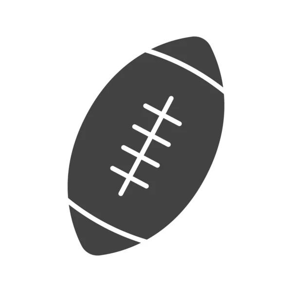 Vektorový Obrázek Ikony Rugby Ball Vhodné Pro Mobilní Aplikace Tisková — Stockový vektor