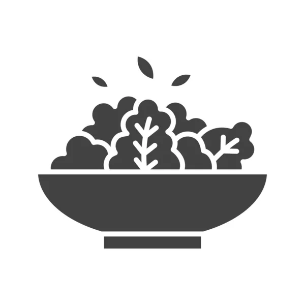 Image Vectorielle Icône Salade Convient Aux Applications Mobiles Aux Applications — Image vectorielle