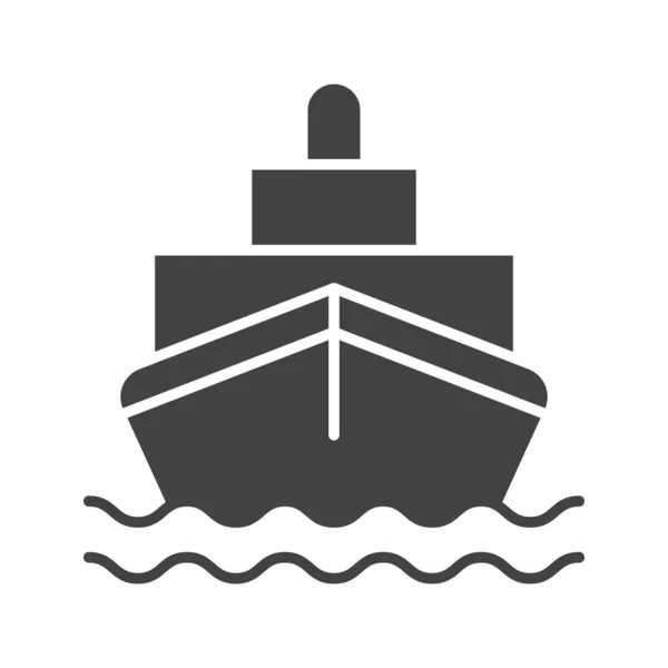 Schiffsikone Vektorbild Geeignet Für Mobile Applikationen Und Printmedien — Stockvektor