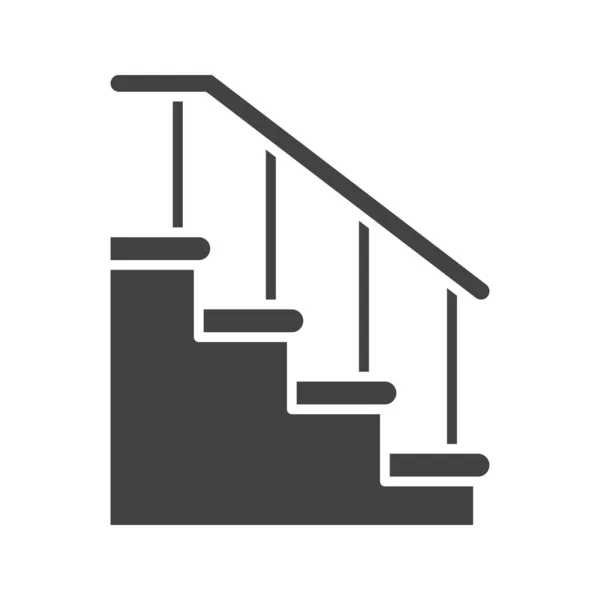 Treppen Symbolvektorbild Geeignet Für Mobile Applikationen Und Printmedien — Stockvektor