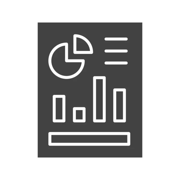 Statistiche Icona Vettoriale Immagine Adatto Applicazioni Web Mobili Supporti Stampa — Vettoriale Stock