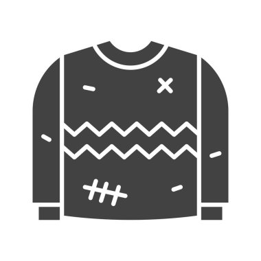 Süveter ikonu vektör görüntüsü. Mobil uygulama web uygulaması ve yazdırma ortamı için uygundur.