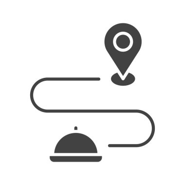 Simge vektör görüntüsü takip ediliyor. Mobil uygulama web uygulaması ve yazdırma ortamı için uygundur.