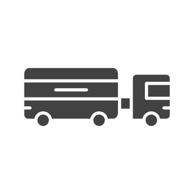 Kamyon simgesi vektör görüntüsü. Mobil uygulama web uygulaması ve yazdırma ortamı için uygundur.