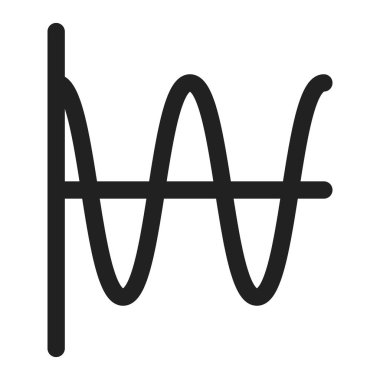 Simge vektör görüntüsünü dalgalar. Mobil uygulama web uygulaması ve yazdırma ortamı için uygundur.