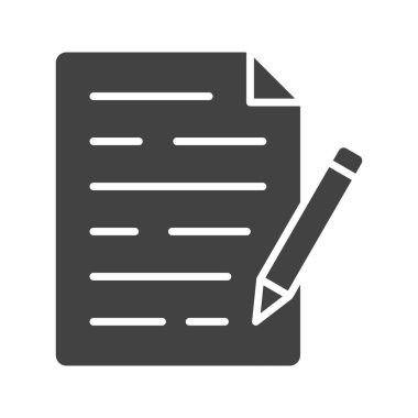 Simge vektör resmi yazılıyor. Mobil uygulama web uygulaması ve yazdırma ortamı için uygundur.