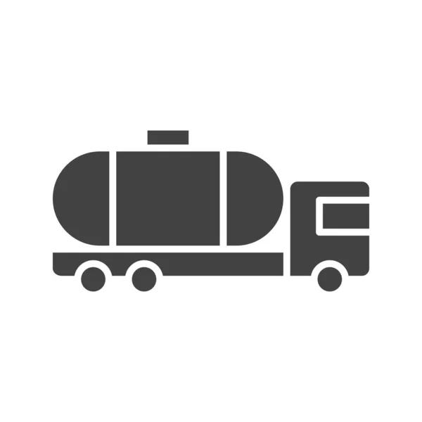 Imagem Vetor Ícone Caminhão Tanque Adequado Para Aplicativos Móveis Aplicação —  Vetores de Stock