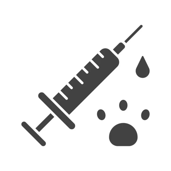 Vaccine 아이콘 이미지 모바일 애플리케이션 애플리케이션 미디어에 적합하다 — 스톡 벡터