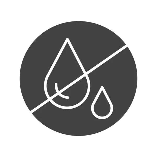 Vattenbrist Ikon Vektor Bild Lämplig För Mobil Applikation Webbapplikation Och — Stock vektor