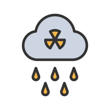 Asit Yağmuru ikon vektör görüntüsü. Mobil uygulama web uygulaması ve yazdırma ortamı için uygundur.