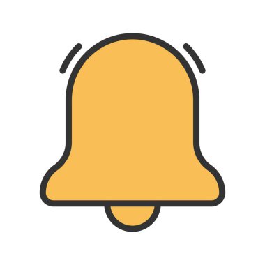 Çan simgesi vektör görüntüsü. Mobil uygulama web uygulaması ve yazdırma ortamı için uygundur.