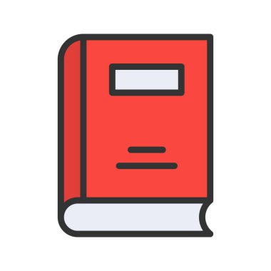 Kitap ikonu vektör görüntüsü. Mobil uygulama web uygulaması ve yazdırma ortamı için uygundur.