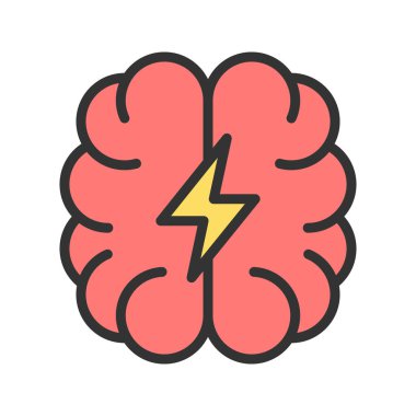 Beyin fırtınası ikon vektör görüntüsü. Mobil uygulama web uygulaması ve yazdırma ortamı için uygundur.
