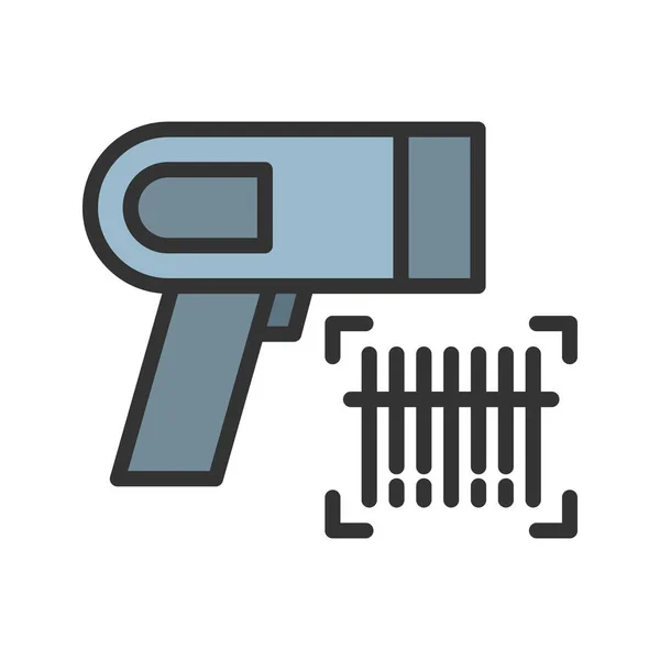 Barcode Scanner Symbolvektorbild Geeignet Für Mobile Applikationen Und Printmedien — Stockvektor