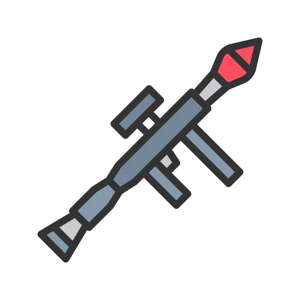 Bazooka Symbolvektorbild Geeignet Für Mobile Applikationen Und Printmedien — Stockvektor