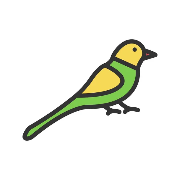 Imagen Vectorial Icono Pájaro Adecuado Para Aplicaciones Móviles Aplicación Web — Archivo Imágenes Vectoriales